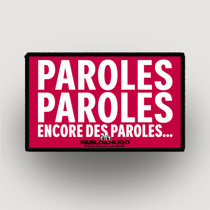 Patch Interchangeable | Paroles... Paroles... | Pablo & Hugo