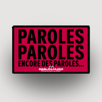 Patch Interchangeable | Paroles... Paroles... | Pablo & Hugo