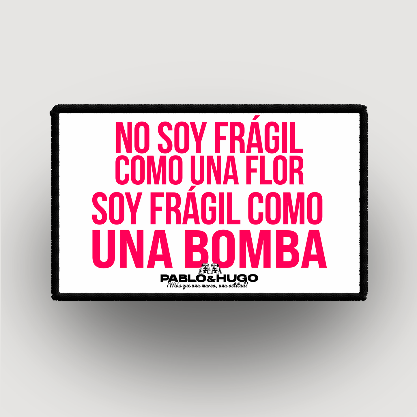 Parche Intercambiable | No Soy Frágil | Pablo & Hugo