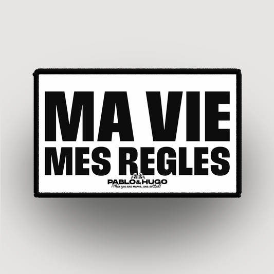 Patch Interchangeable | Ma Vie, Mes Règles | Pablo & Hugo