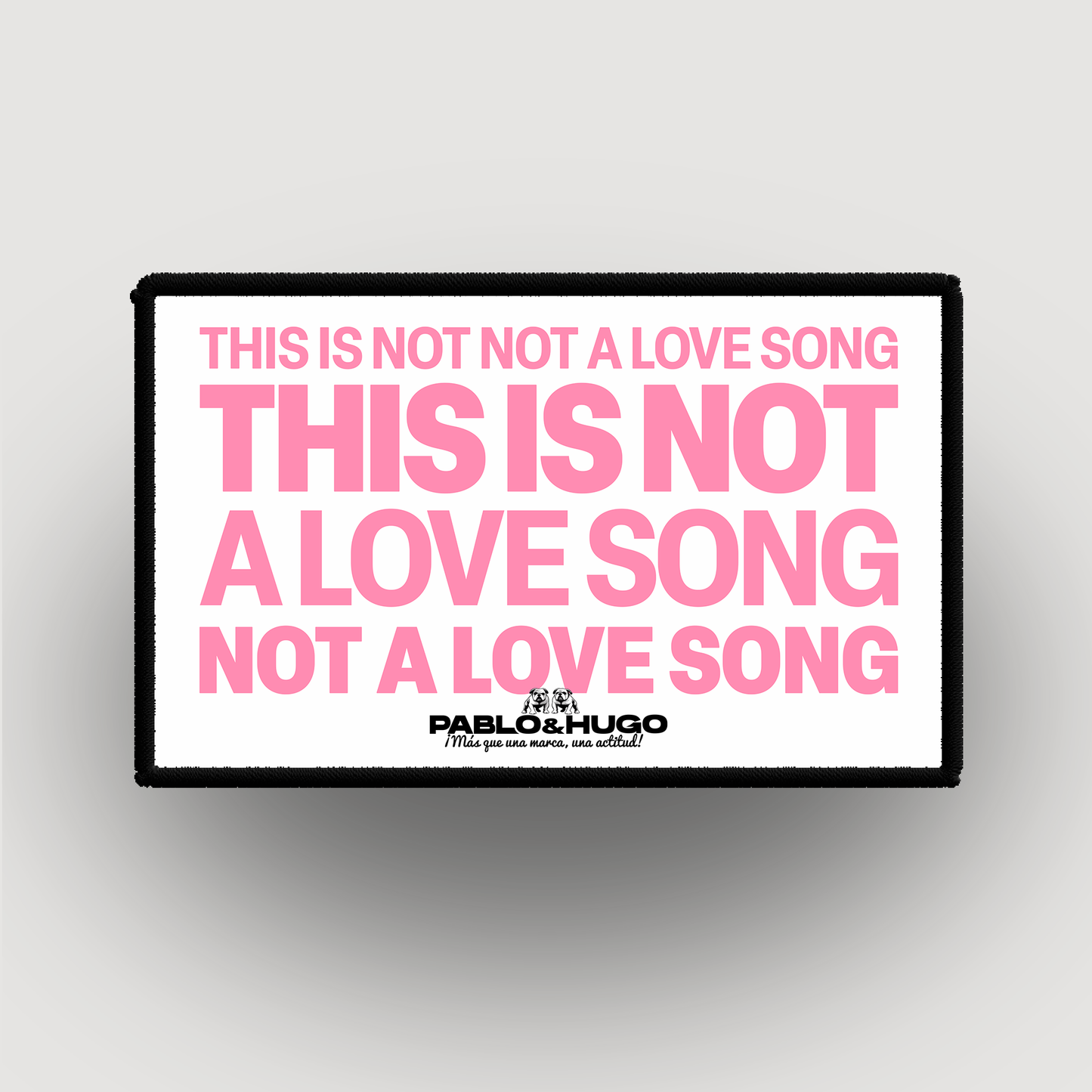 Patch Interchangeable | This Is Not A Love Song | Pablo & Hugo
