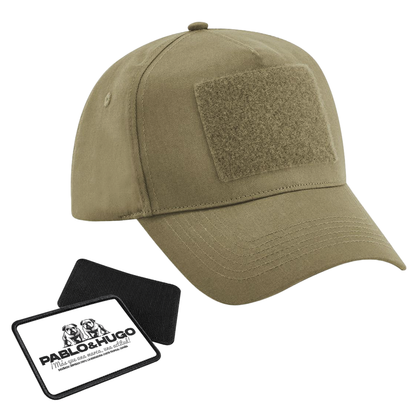 Gorra 5 paneles | Arena | Parche intercambiable | Pablo & Hugo